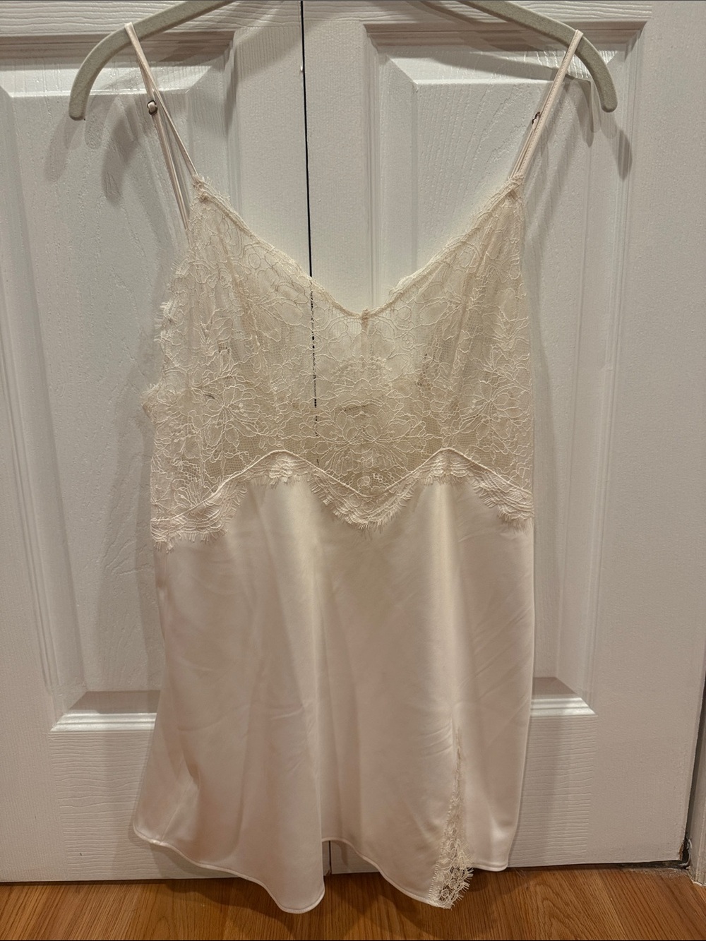 Victoria's Secret Cream Lace Satin Chemise